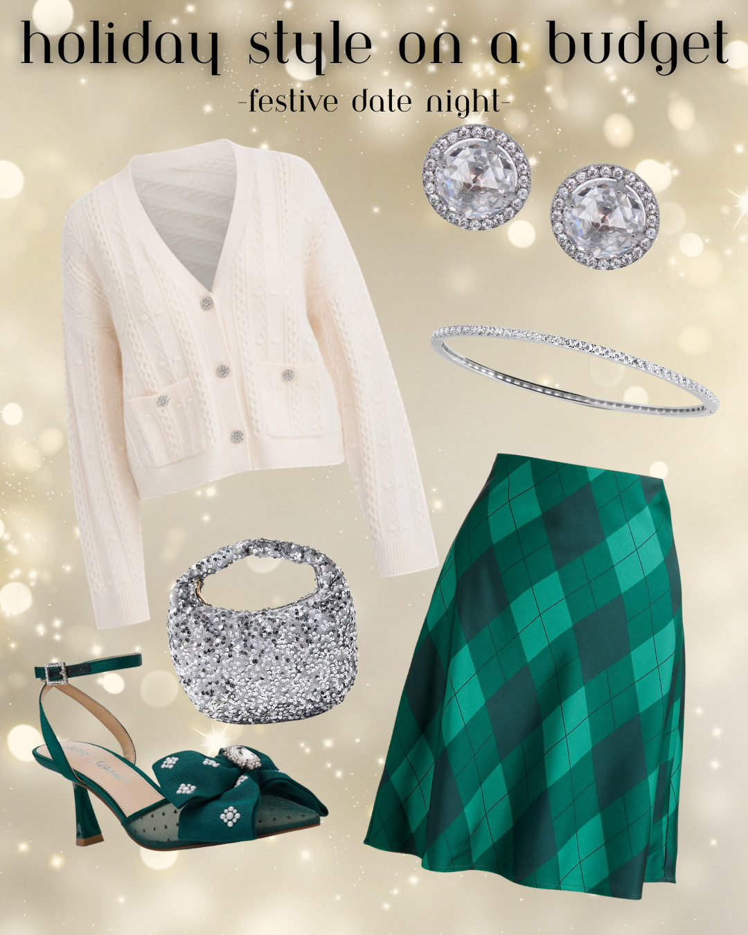Loving this affordable look for a festive holiday date night!  

 #LTKHoliday #LTKSeasonal #LTKFindsUnder100