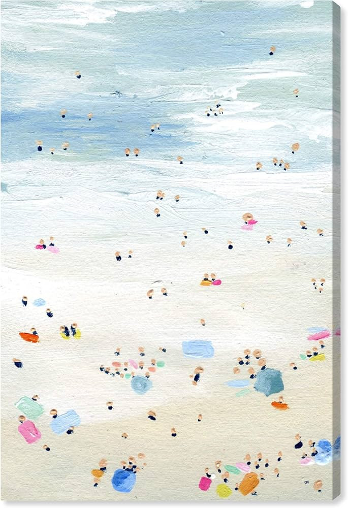 The Oliver Gal Artist Co. Nautical and Coastal Wall Art Canvas Prints 'Tiny People' Home Décor 3... | Amazon (US)