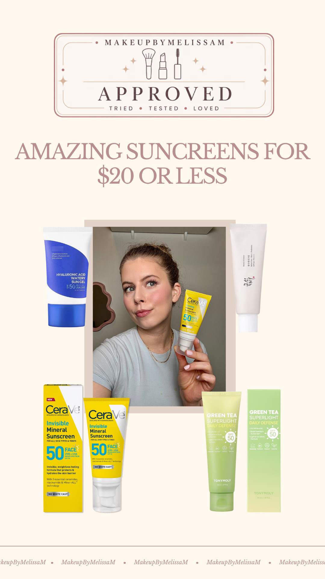 Cerave Invisible Mineral SPF 50
 

 #LTKSeasonal #LTKU #LTKBeauty