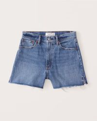 Curve Love High Rise 4 Inch Mom Short | Abercrombie & Fitch (US)