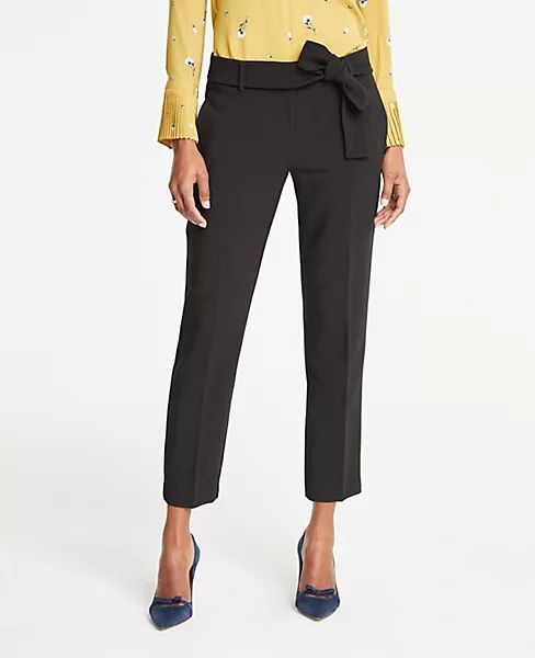 The Petite Ankle Pant With Tie Waist | Ann Taylor (US)