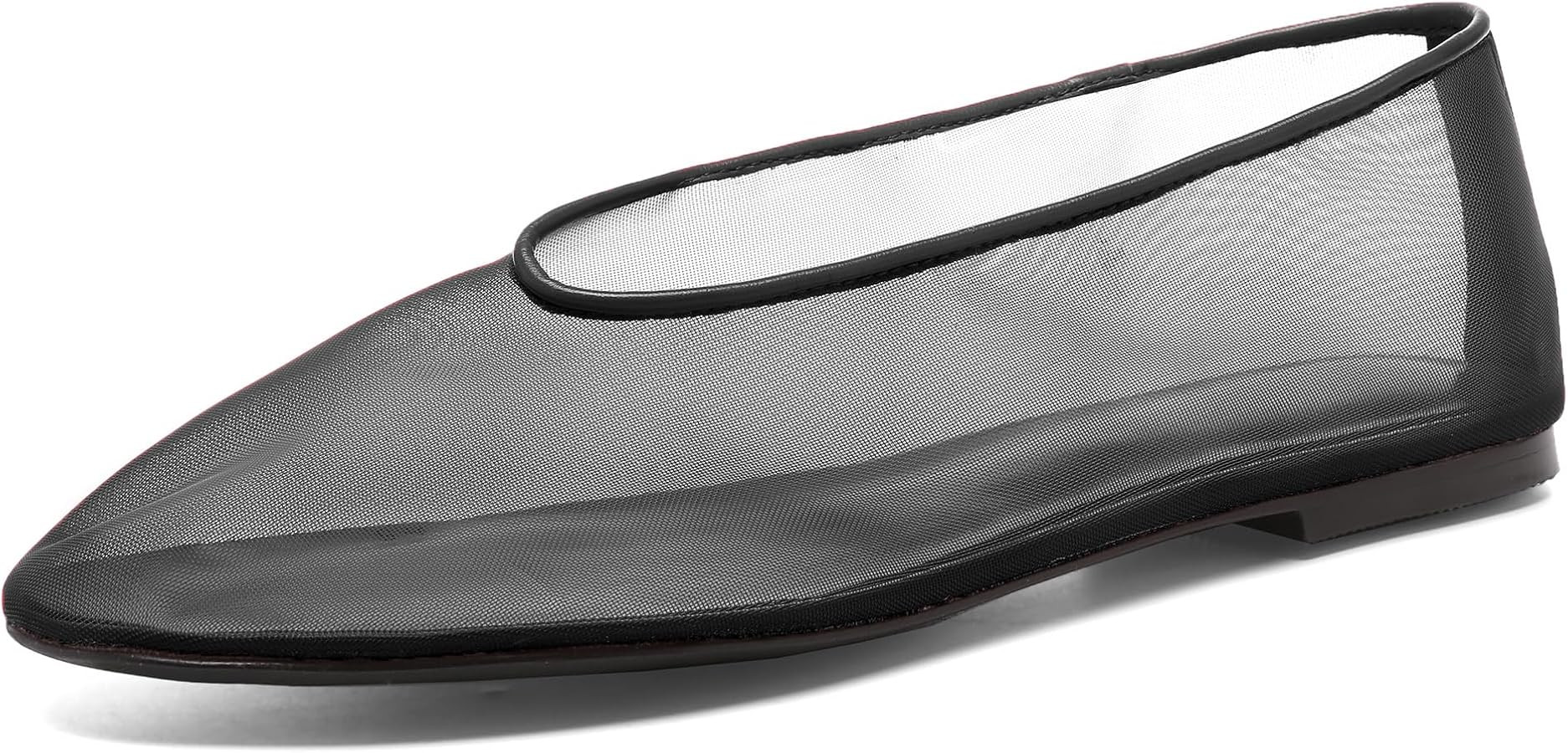 Women's Fine Mesh Ballet Flats,Round Toe Ballerina Shoes,Casual Slip On Mary Jane Flats,Comfortab... | Amazon (US)