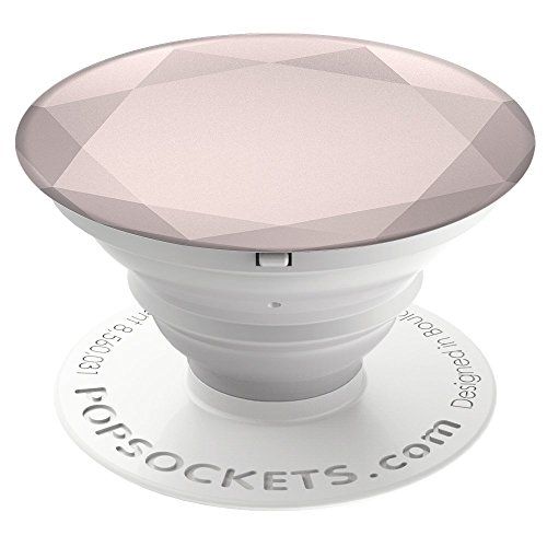 PopSockets: Collapsible Grip & Stand for Phones and Tablets - Rose Gold Metallic Diamond | Amazon (US)