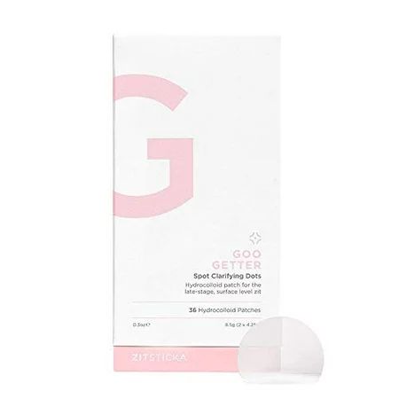 Goo Getter by ZitSticka Hydrocolloid Patch to Drain and Shrink Zits 36 Patches | Walmart (US)