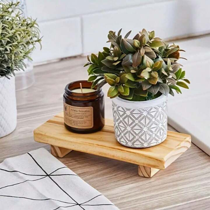 1pc Multifunctional Wooden Cake Stand, Soap Dish - Elegant Organizer For Bathroom & Home Decor - ... | SHEIN