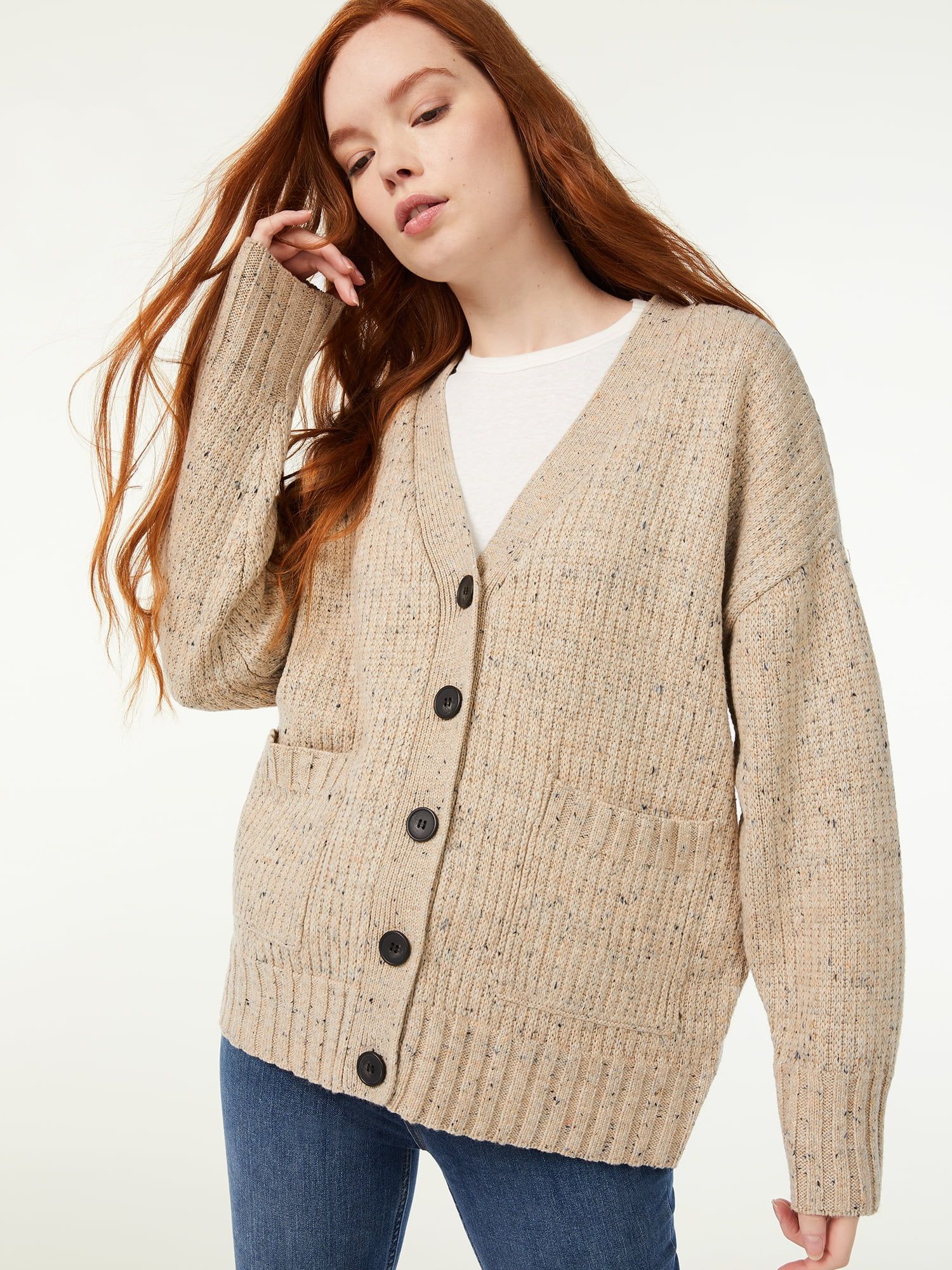 Free Assembly Women's Grandpa Cardigan - Walmart.com | Walmart (US)