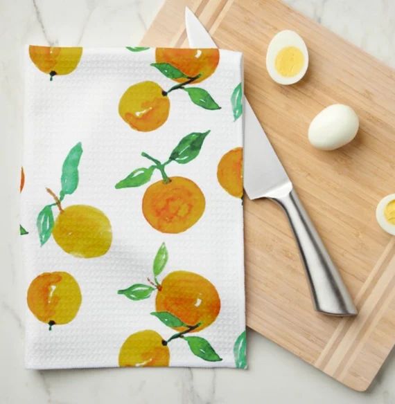 Orange Your Glad Kitchen Towel/ Tea Towel. | Etsy Canada | Etsy (CAD)