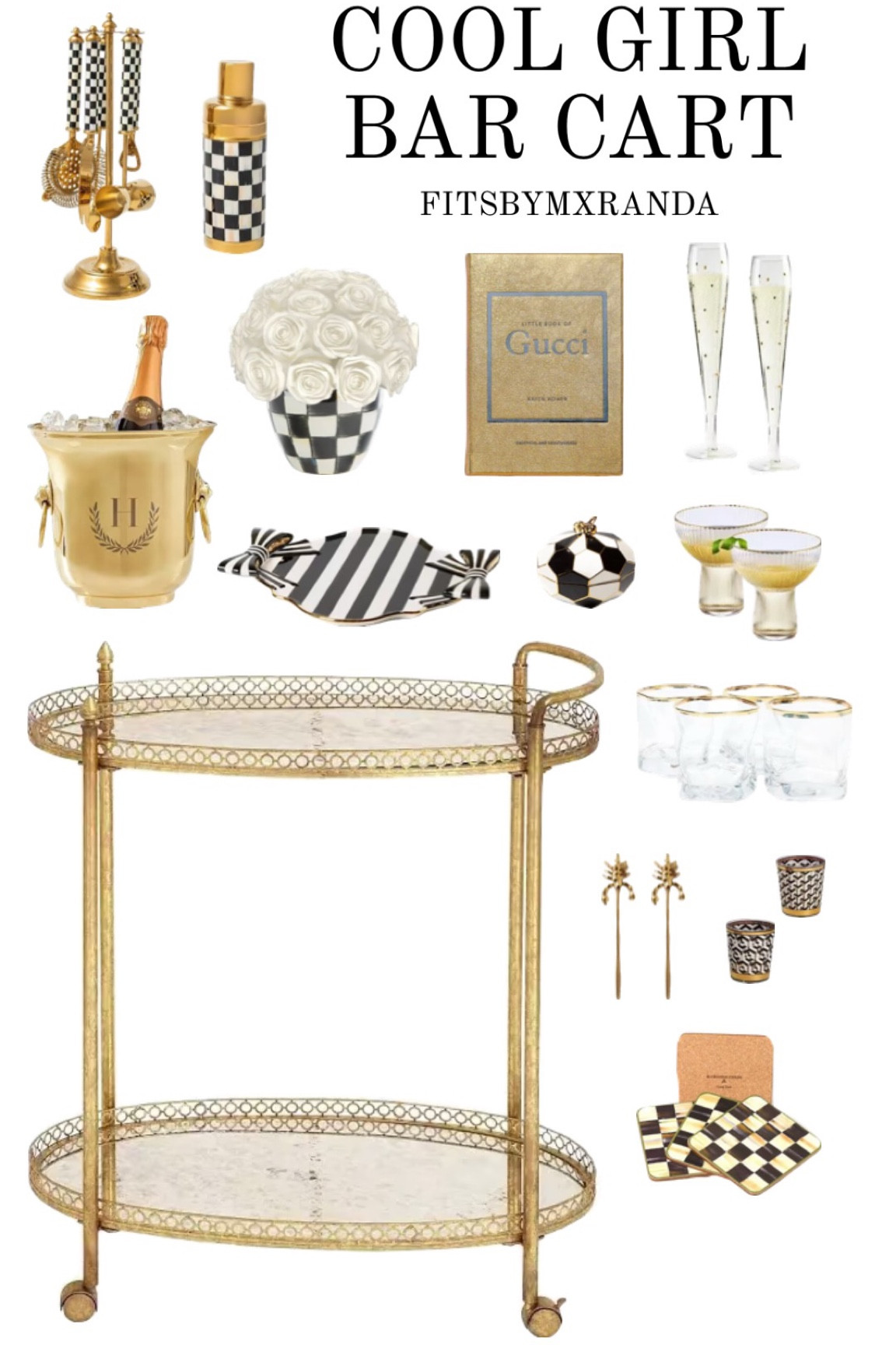 COOL GIRL BAR CART 🖤✨

#LTKGiftGuide #LTKhome #LTKfindsunder100