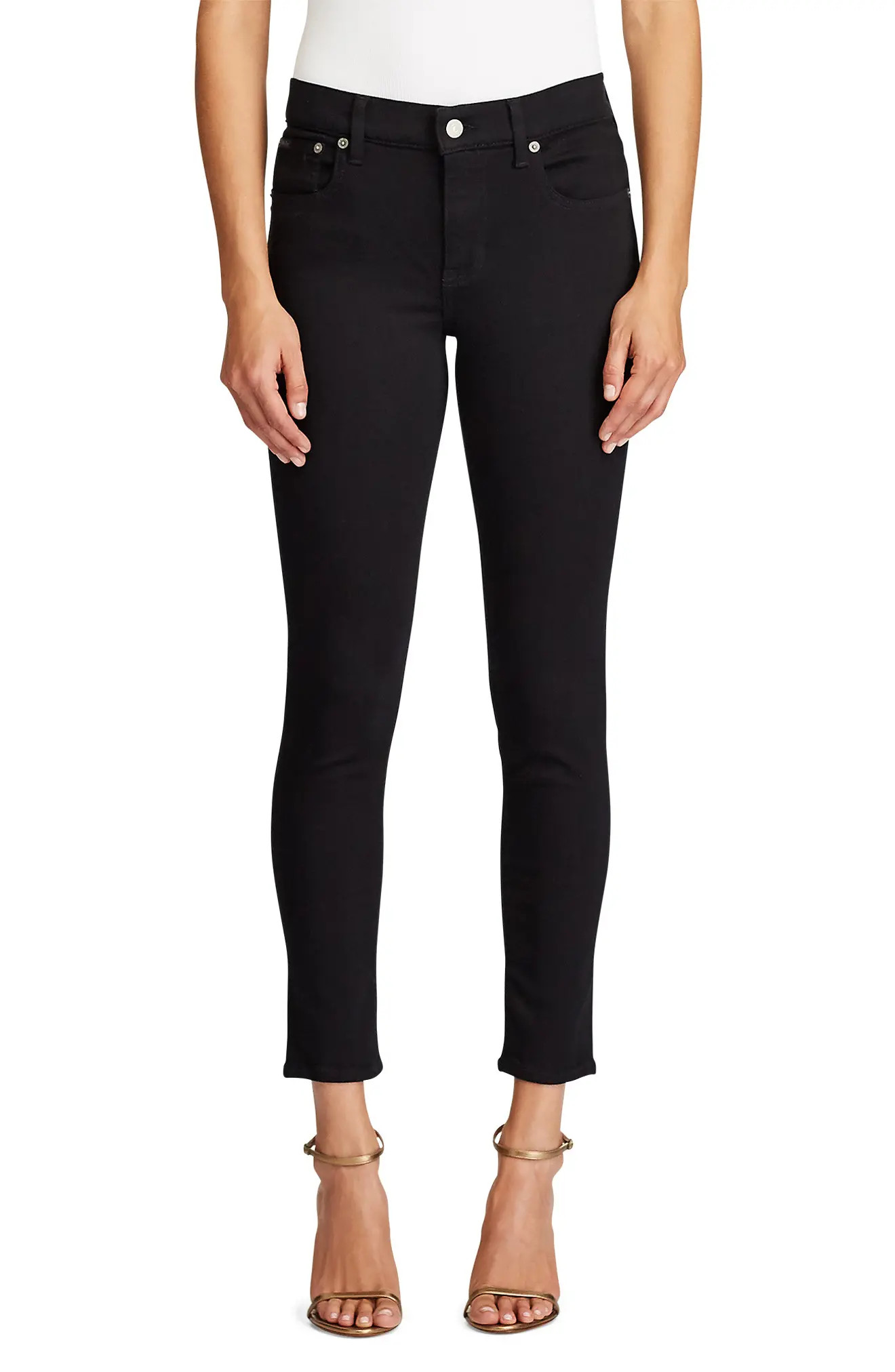 Women's Polo Ralph Lauren Super Skinny Jeans, Size 31 - Black | Nordstrom