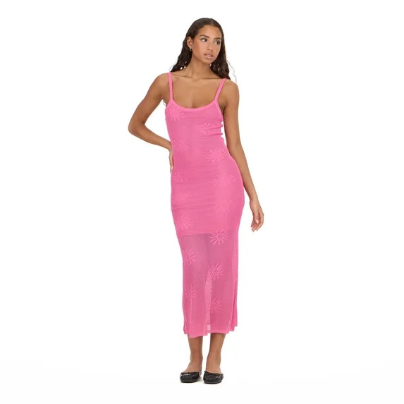 Forever 21 Women's Crochet Maxi Dress | Walmart (US)