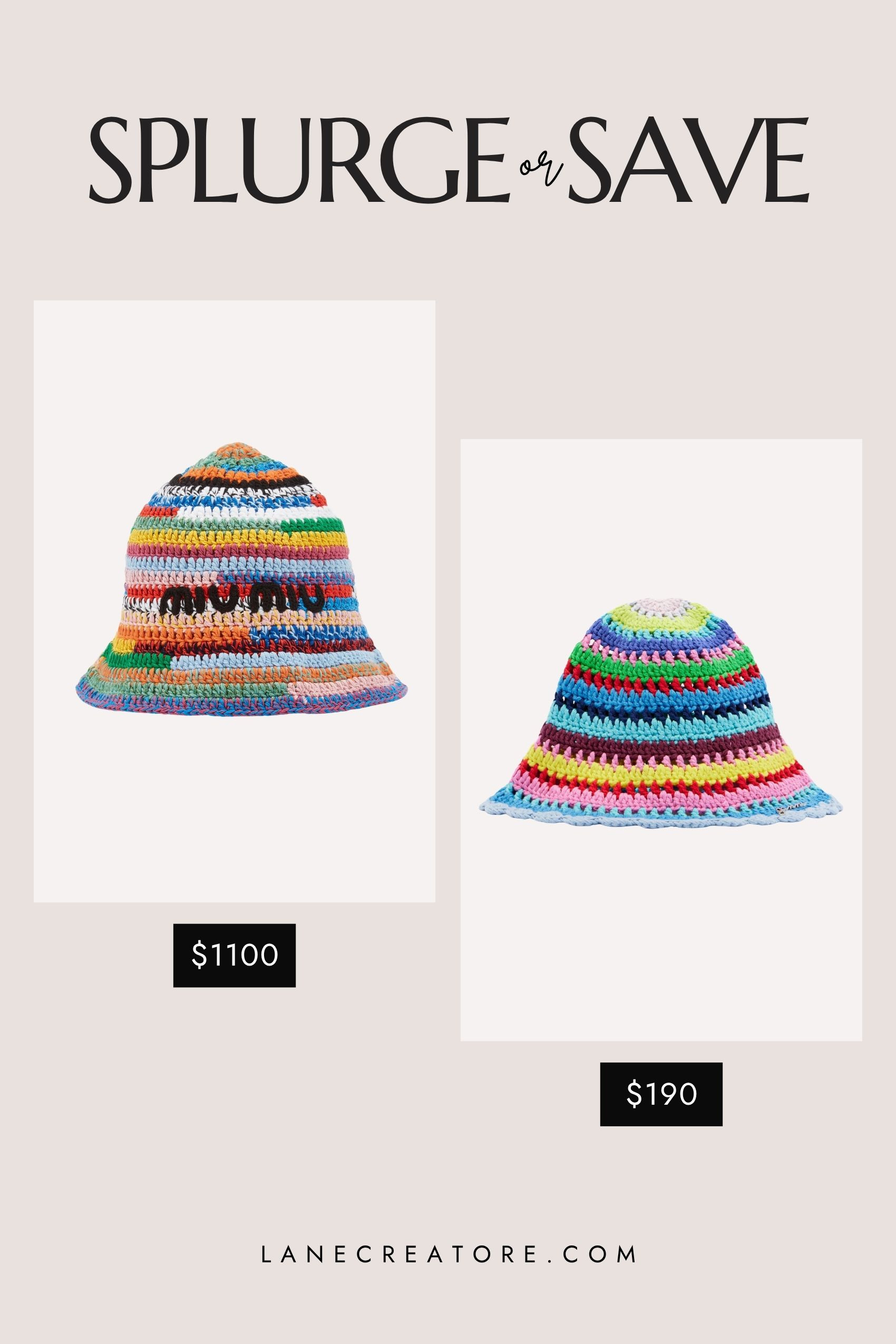 Miu Miu Crochet Bucket Hat Dupe. Splurge or save? 💫

.
.
.
Tags:
miu miu bucket hat dupe. miu miu crochet bucket hat dupe. miu miu colorful bucket hat dupe. miu miu rainbow bucket hat dupe. miu miu summer hat dupe. miu miu hat dupe. miu miu inspired hat. miu miu inspired accessories. rainbow crochet bucket hat. colorful bucket hat. striped crochet hat. beach vacation style. resort accessories. summer hat. vacation accessories. crochet hat. beach accessories. colorful summer accessories.