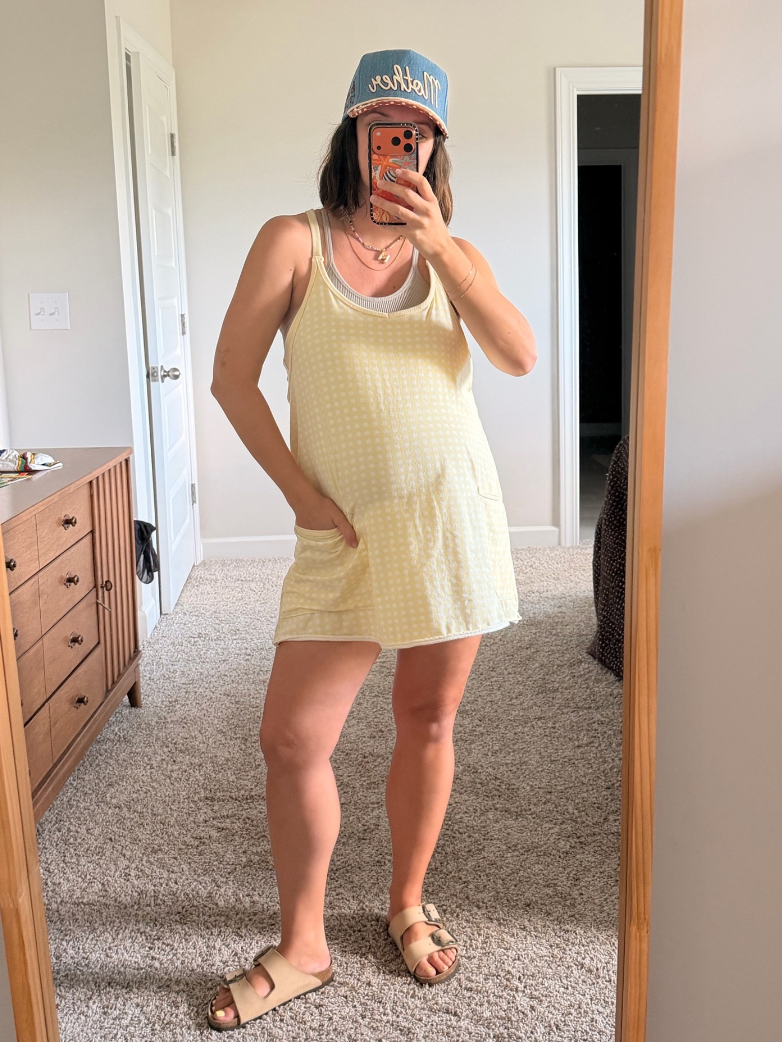 32 weeks pregnant and medium in the dress💛