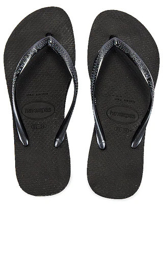 Havaianas Slim Flatform Flip Flop in Black. Size 37/38. Also in US 11/12/ BRZ 41-42, US 9/10/ BRZ 39-40. | Revolve Clothing (Global)