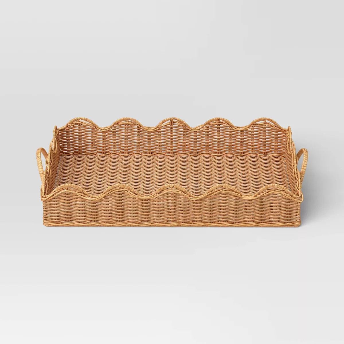 Scallop Wicker Tray - Threshold™ | Target