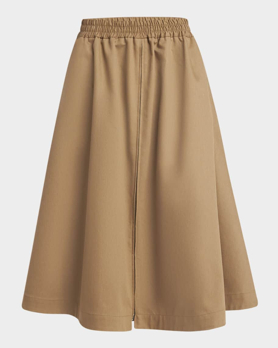 Golden Goose Journey Zip-Front Circle Skirt | Neiman Marcus