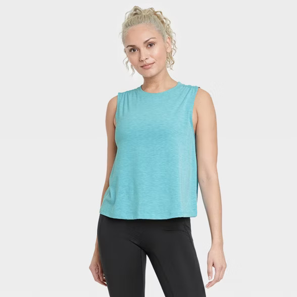 Women's Active Cropped Cinch Crop Tank Top - All in Motion™ | Target
