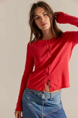 We The Free Penny Pointelle Cardi | Free People (Global - UK&FR Excluded)