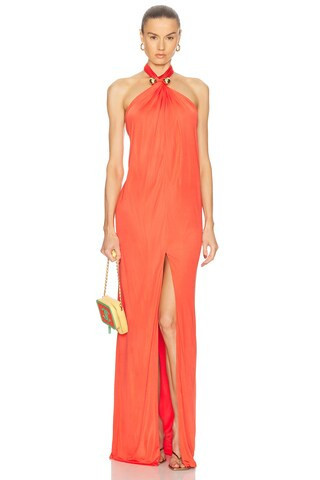 retrofete Becs Dress in Burnt Orange | FWRD 