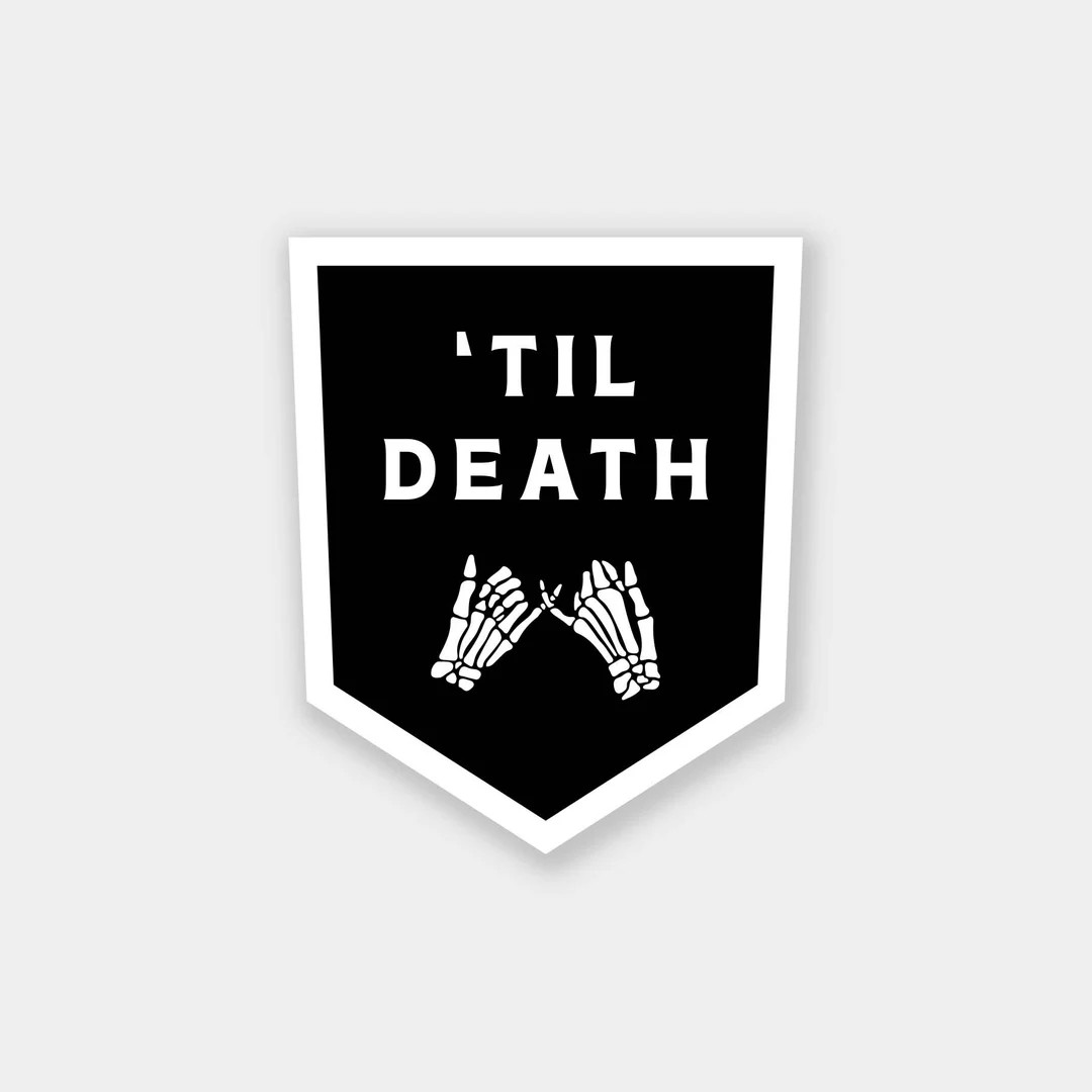 Black 'Til Death Sticker - Bridesmaid Proposal - MOH Gift - Wedding Party Gifts - Bride to Be - G... | Etsy (US)