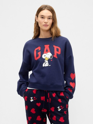 Peanuts Oversized Wedge Gap Logo Sweatshirt | Gap Factory