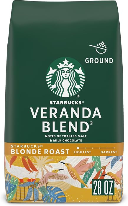 Starbucks Ground Coffee Veranda Blend Blonde Roast, 28 oz Bag | Amazon (US)