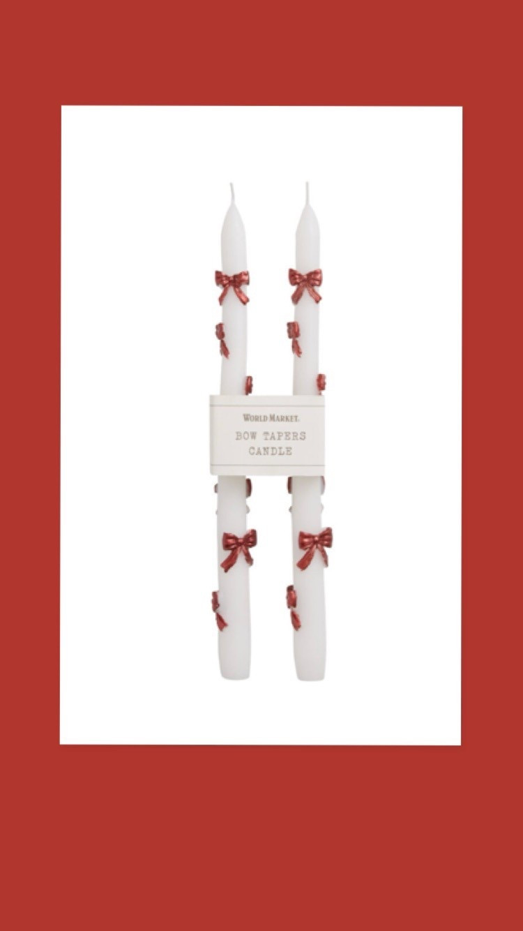 These bow candles are so perfect for your Christmas table 

#LTKParties #LTKHoliday #LTKHome
