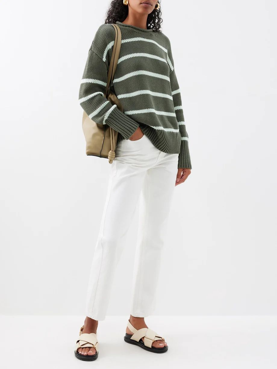 Marina knitted cotton sweater | Matches (US)