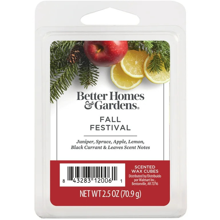Fall Festival Scented Wax Melts, Better Homes & Gardens, 2.5 oz | Walmart (US)