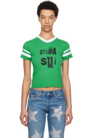 Green Football T-Shirt | SSENSE