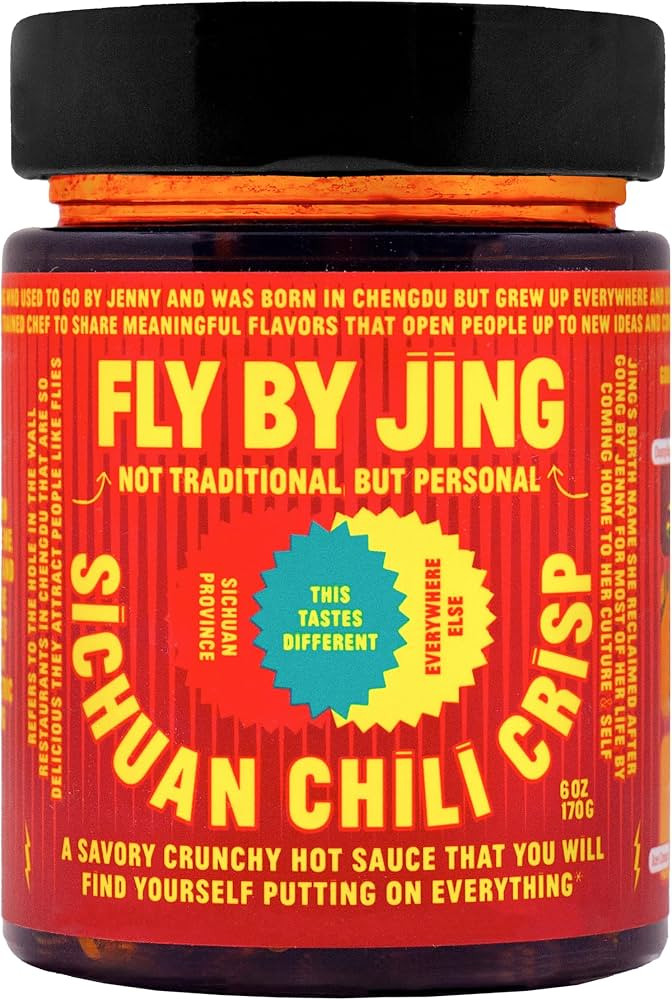 FLYBYJING Sichuan Chili Crisp - Premium Spicy Savory All-Natural Vegan Chili Oil - Crunchy Hot Sa... | Amazon (US)