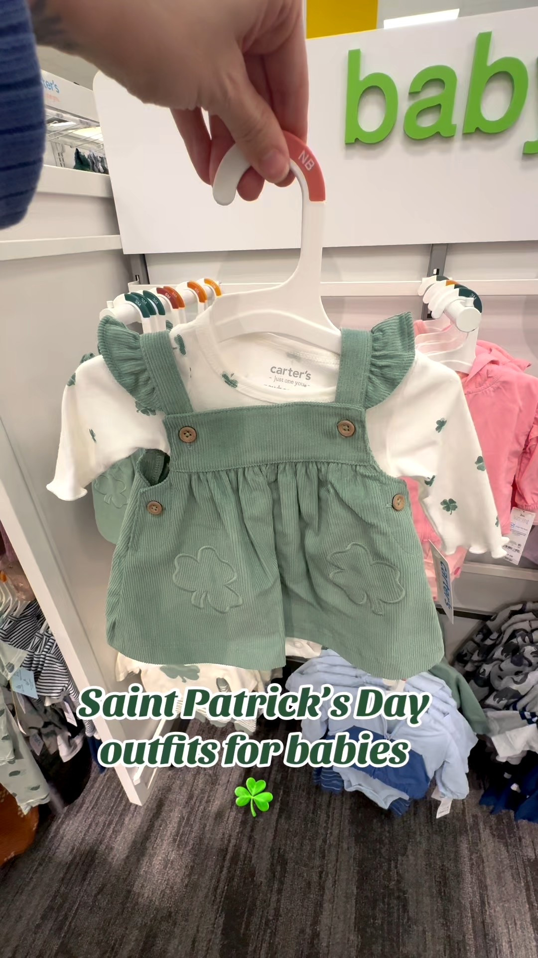 Little lucky charms in the cutest fits 🍀💚 Carter’s did NOT miss this year. #babyootd #babystyle 

#LTKKids #LTKmomlife #LTKBaby