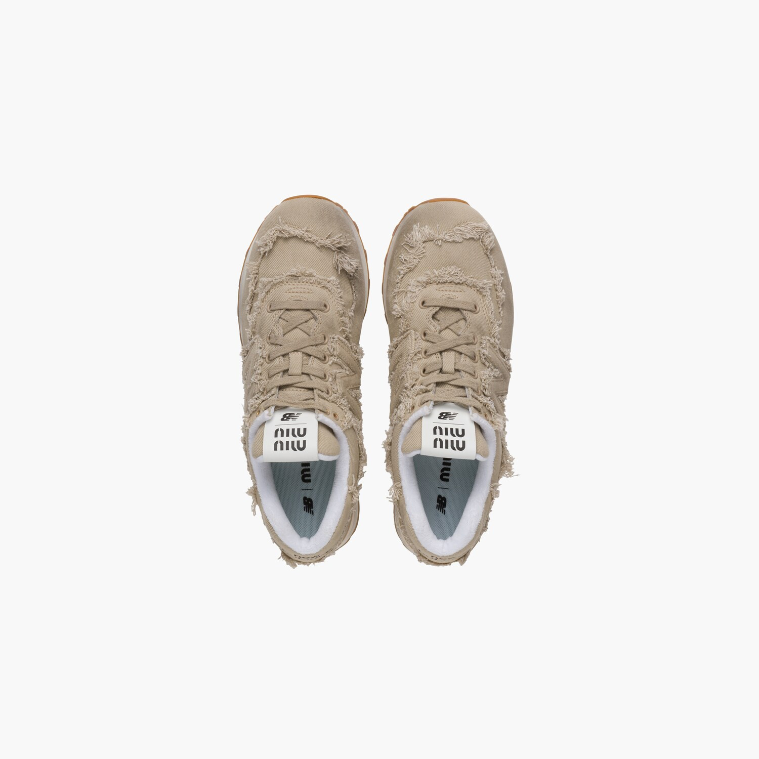 574 New Balance x Miu Miu denim sneakers | Miu Miu US