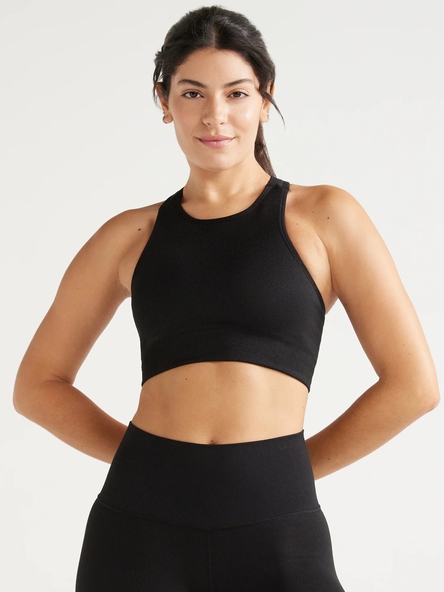 Love & Sports Women’s Seamless High Neck Sports Bra, Sizes XS-XXL | Walmart (US)