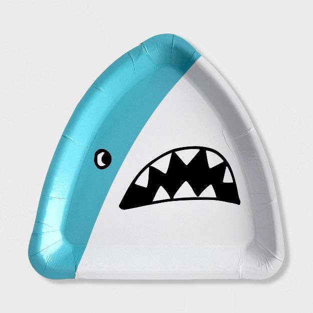 10ct Shark Snack Paper Plates - Spritz&#8482; | Target