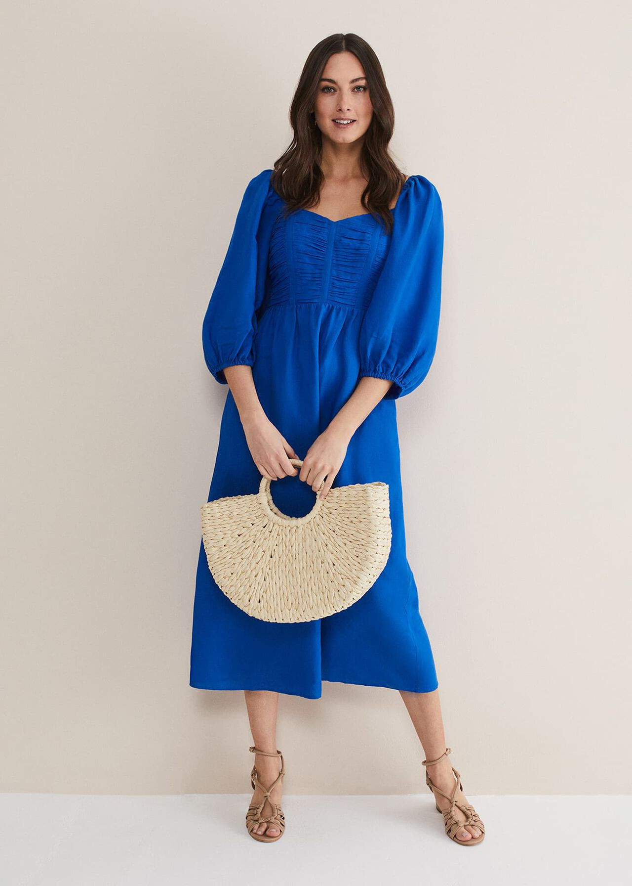 Celila Linen Midi Dress | Phase Eight (UK)