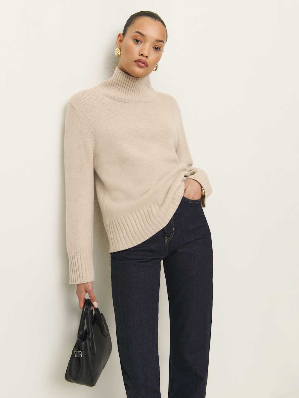 Conrad Cashmere Turtleneck | Reformation (Global)