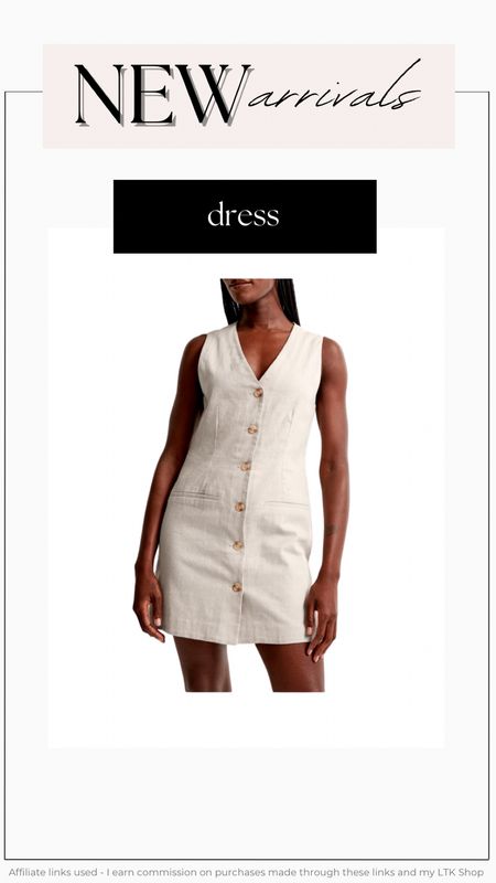 Linen vest dress