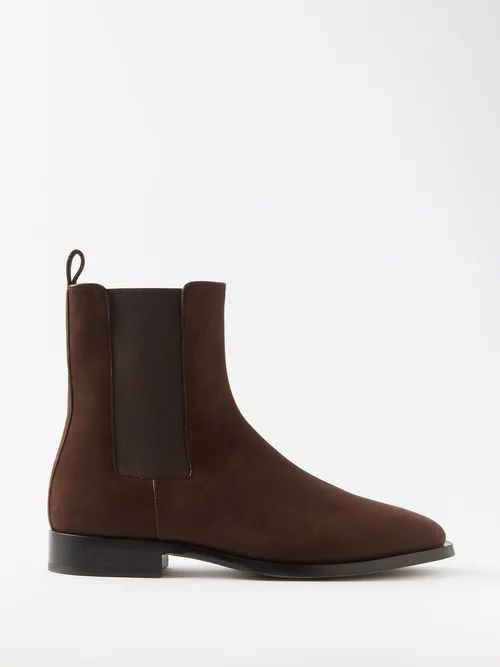 The Row - Grunge Suede Chelsea Boots - Mens - Brown | Matches (UK)
