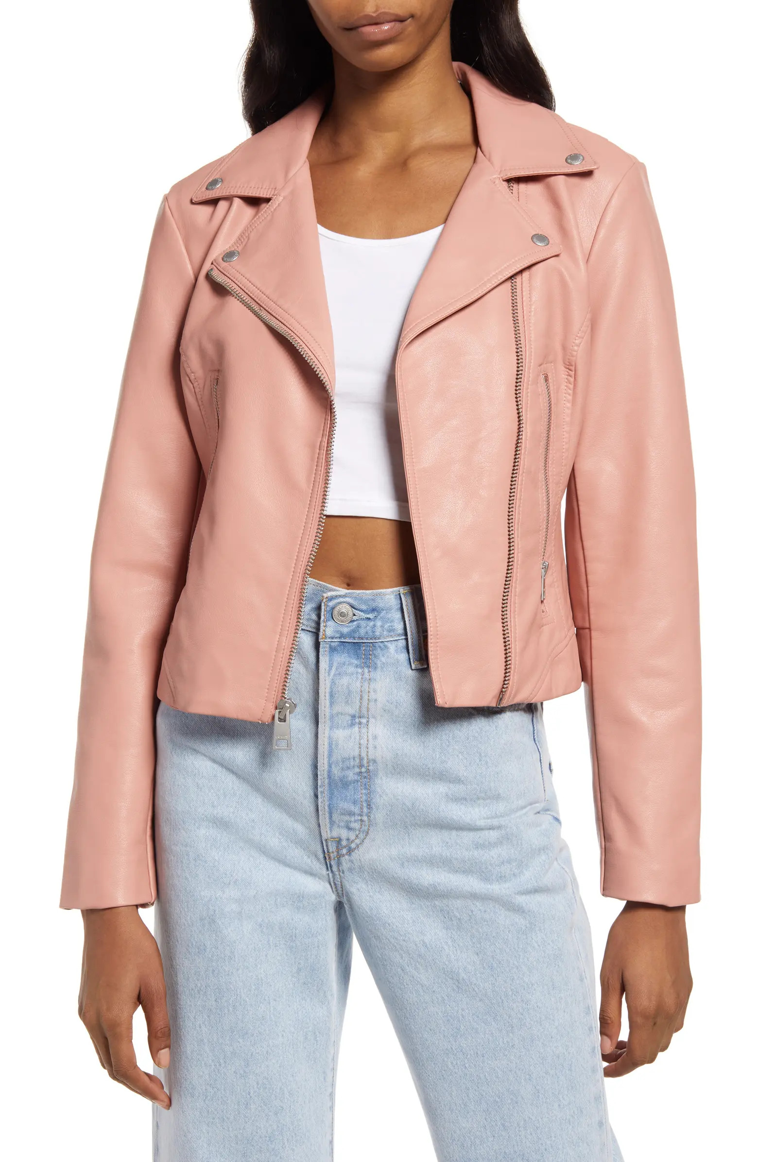 Faux Leather Moto Jacket | Nordstrom