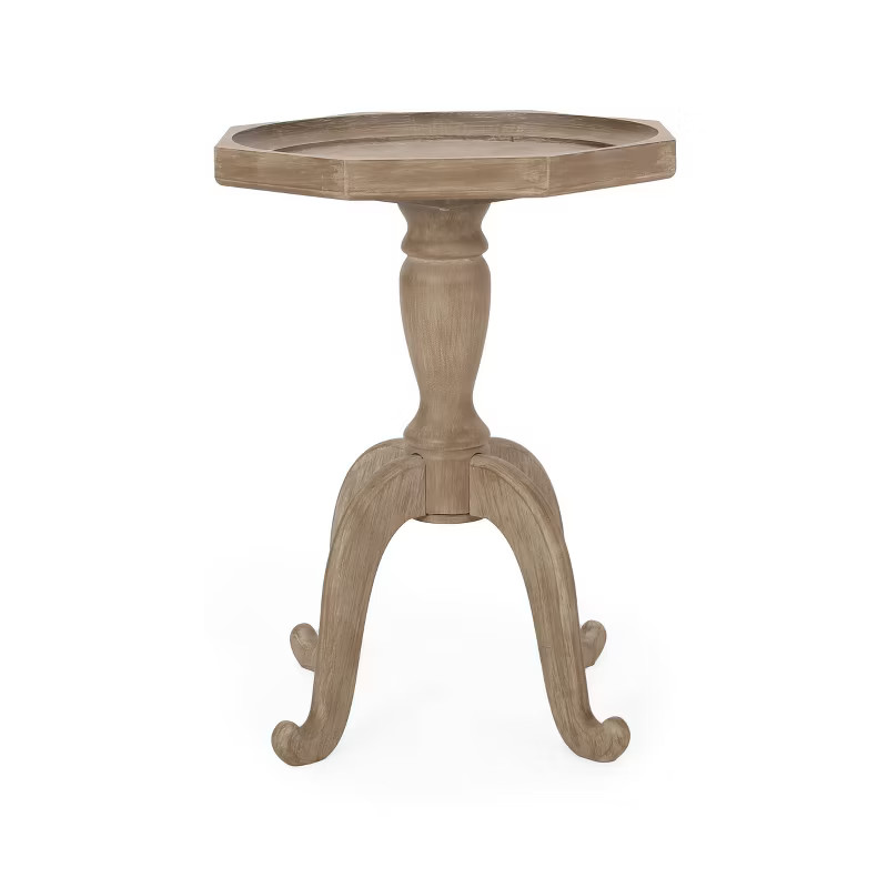 Catawissa French Country Accent Table with Octagonal Top Natural - Christopher Knight Home | Target