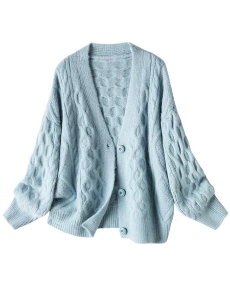 'Jacquelene' Cable Knit Button Down Cardigan | Goodnight Macaroon