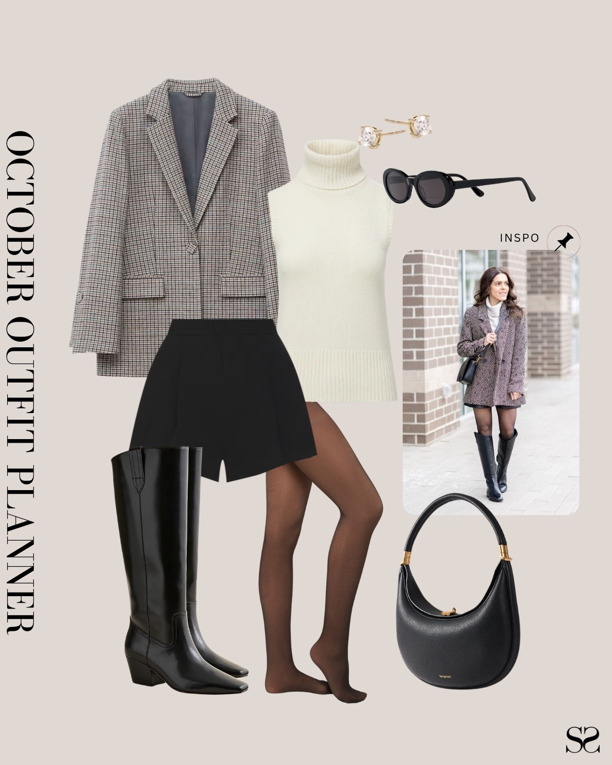 Monthly outfit planner NOVEMBER: Fall outfits | sheer tight, black shorts, blazer, turtleneck sweater tank, knee high rider boot, black handbag 

#falloutfit #classicstyle #chicstyle #datenight 




#LTKStyleTip #LTKSeasonal