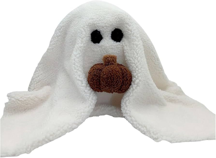 2024 New Gus The Ghost with Pumpkin Pillow, 12"x 13" Halloween Plush Toy Gift Halloween Squish Pi... | Amazon (US)