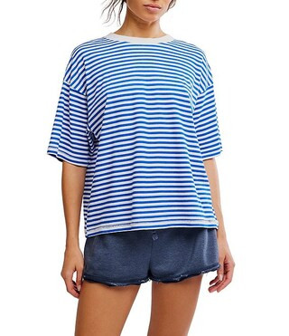 FP Movement Stripe Tackle Crew Neck Short Sleeve Tee | Dillard's