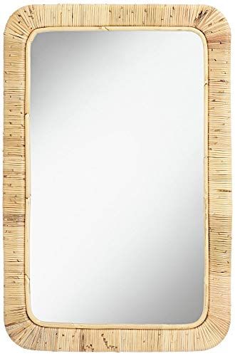 Noble Park Westby 24" x 36" Rattan Wrapped Wall Mirror | Amazon (US)