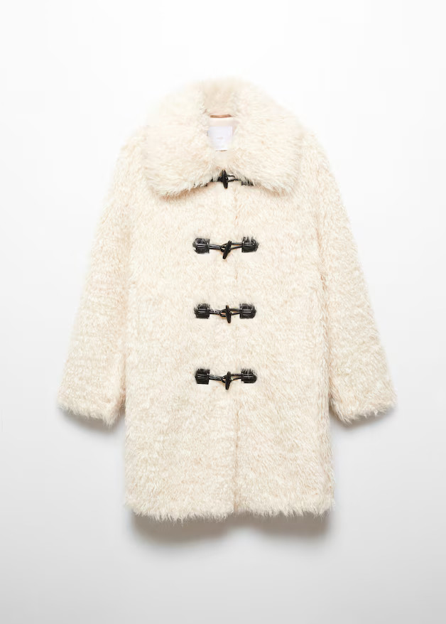 Faux-fur midi coat -  Women | Mango United Kingdom | MANGO (UK)