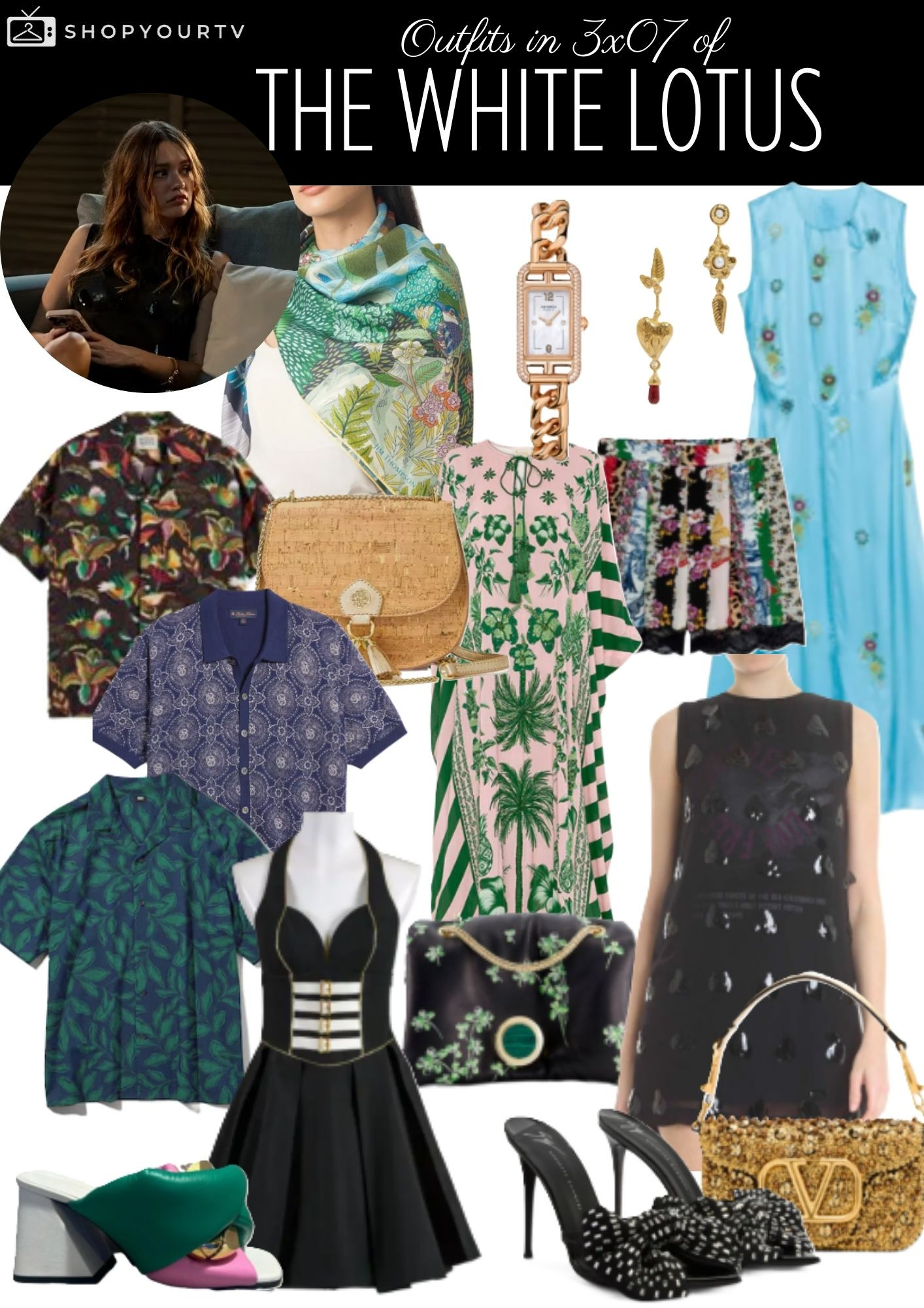 The Outfits worn in season 3 episode 7 of The White Lotus

More links and outfits on shopyourtv.com

#thewhitelotus #thewhitelotusseason3 #tvshowfashion #tvoutfits #costumedesign 

 