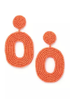 Belk Seed Bead Circle Drop Earrings | Belk