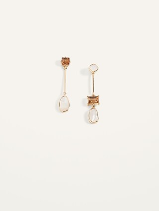 Gold-Toned Asymmetric Mussel Shell Drop Earrings for Women | Old Navy (US)
