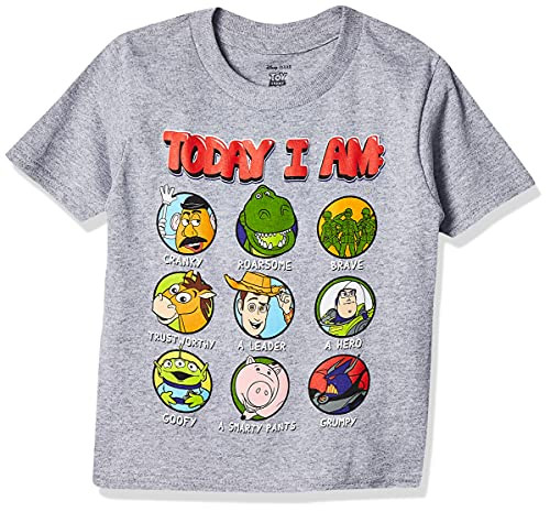 Disney Baby Boys Toy Story Short Sleeve T-Shirt T Shirt, Heather Gray, 5T US | Amazon (US)